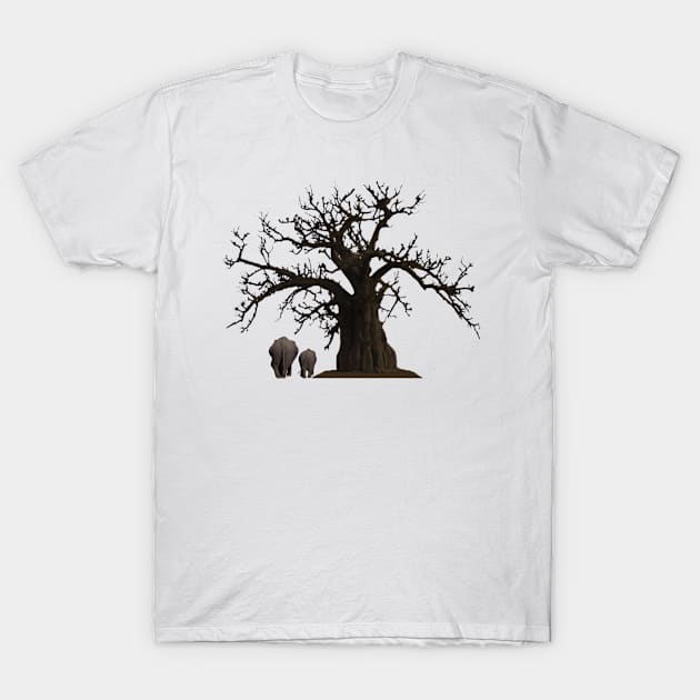 baobab retro vintage T-Shirt by jamai27